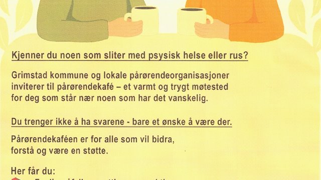 Pårørendekafe i Grimstad kommune
