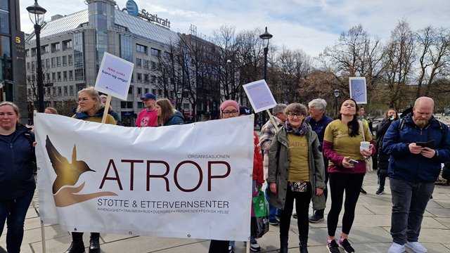 Støttemarkering for pårørende til rus og psykisk syke