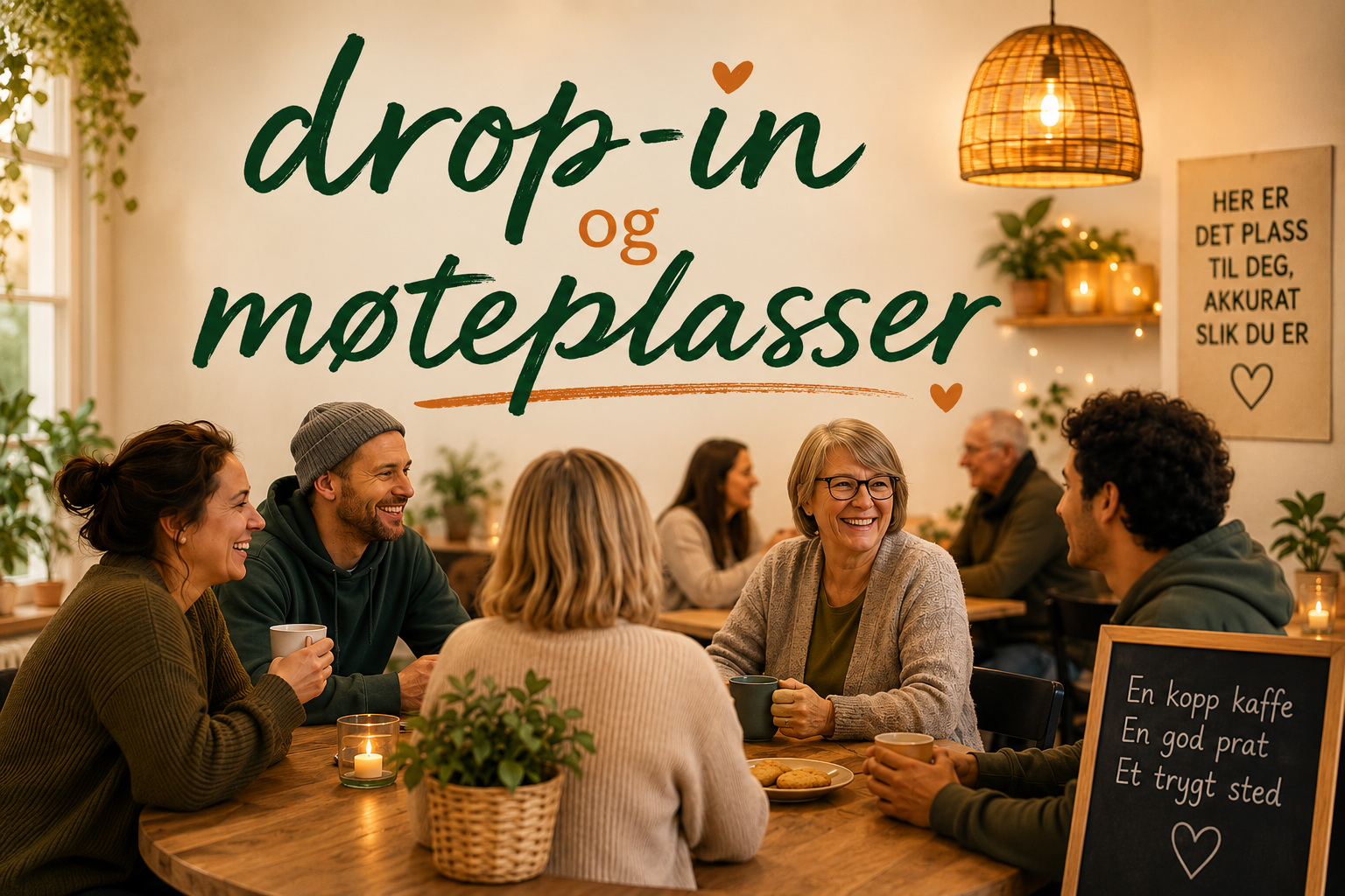 Drop-in og sosiale møteplasser