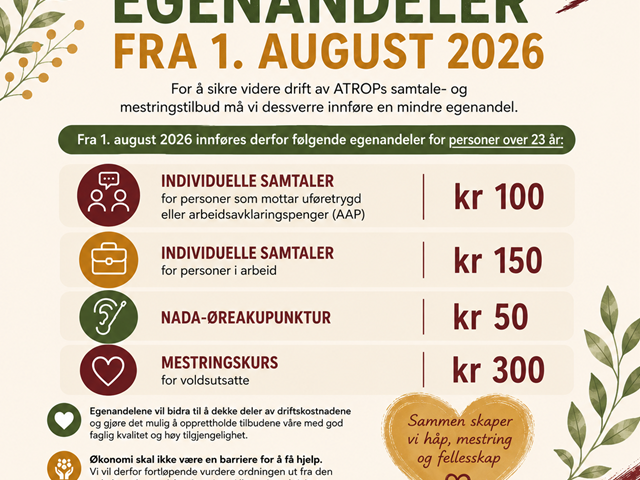 Informasjon om egenandeler