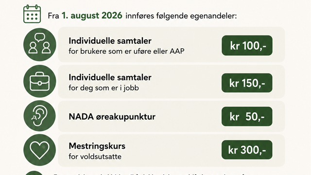 Informasjon om egenandeler