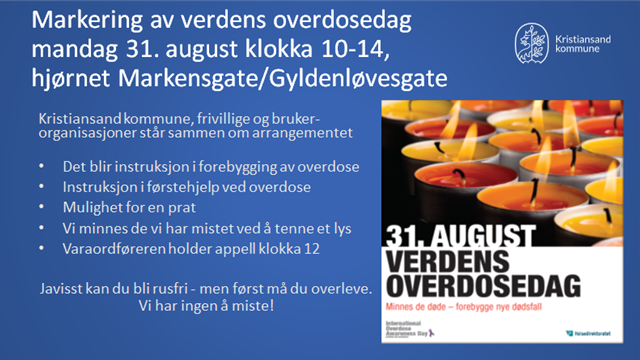 Verdens overdosedag den 31. august